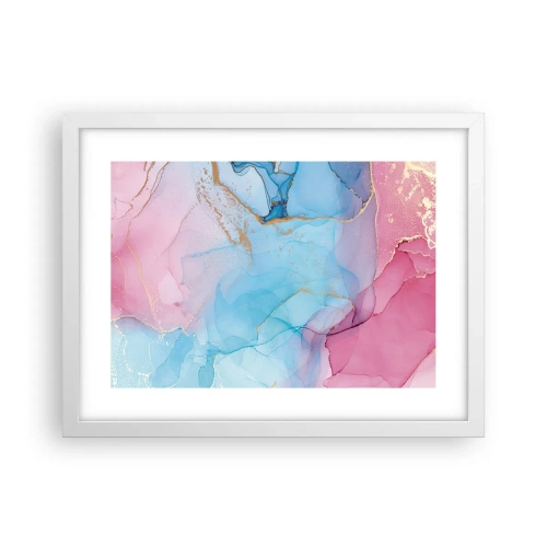 Poster in een witte lijst - Ontmoeting en interpenetratie - 40x30 cm