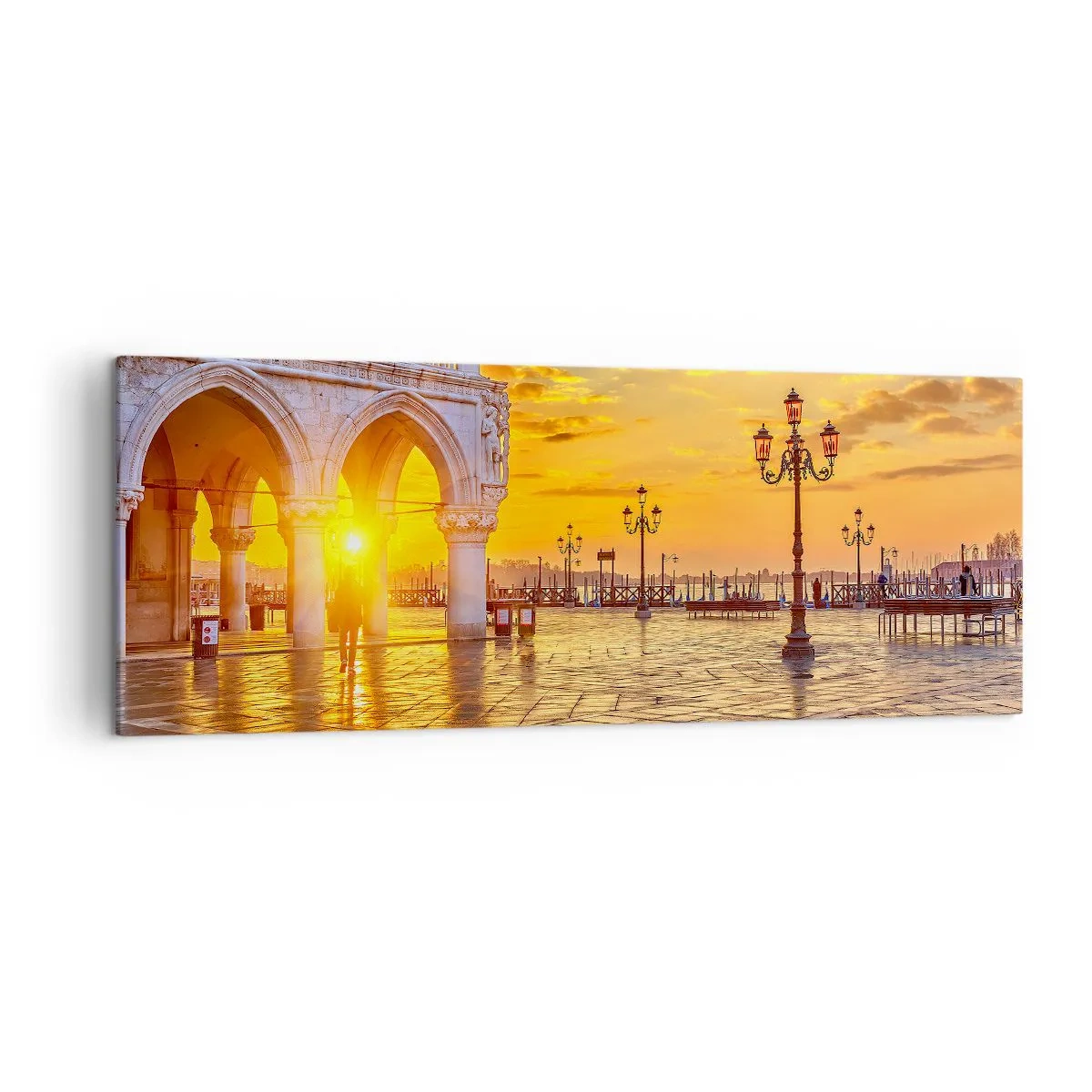 Schilderen op canvas - Waar is iedereen? - 140x50 cm