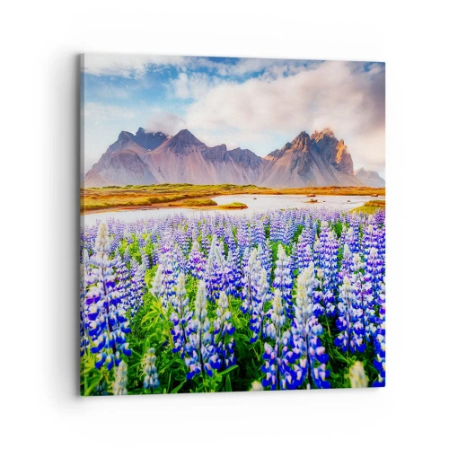 Schilderen op canvas - Kracht en soberheid naast zachtheid - 70x70 cm