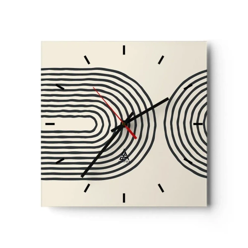 Wandklok - Klok - In een ogenblik ... - 30x30 cm