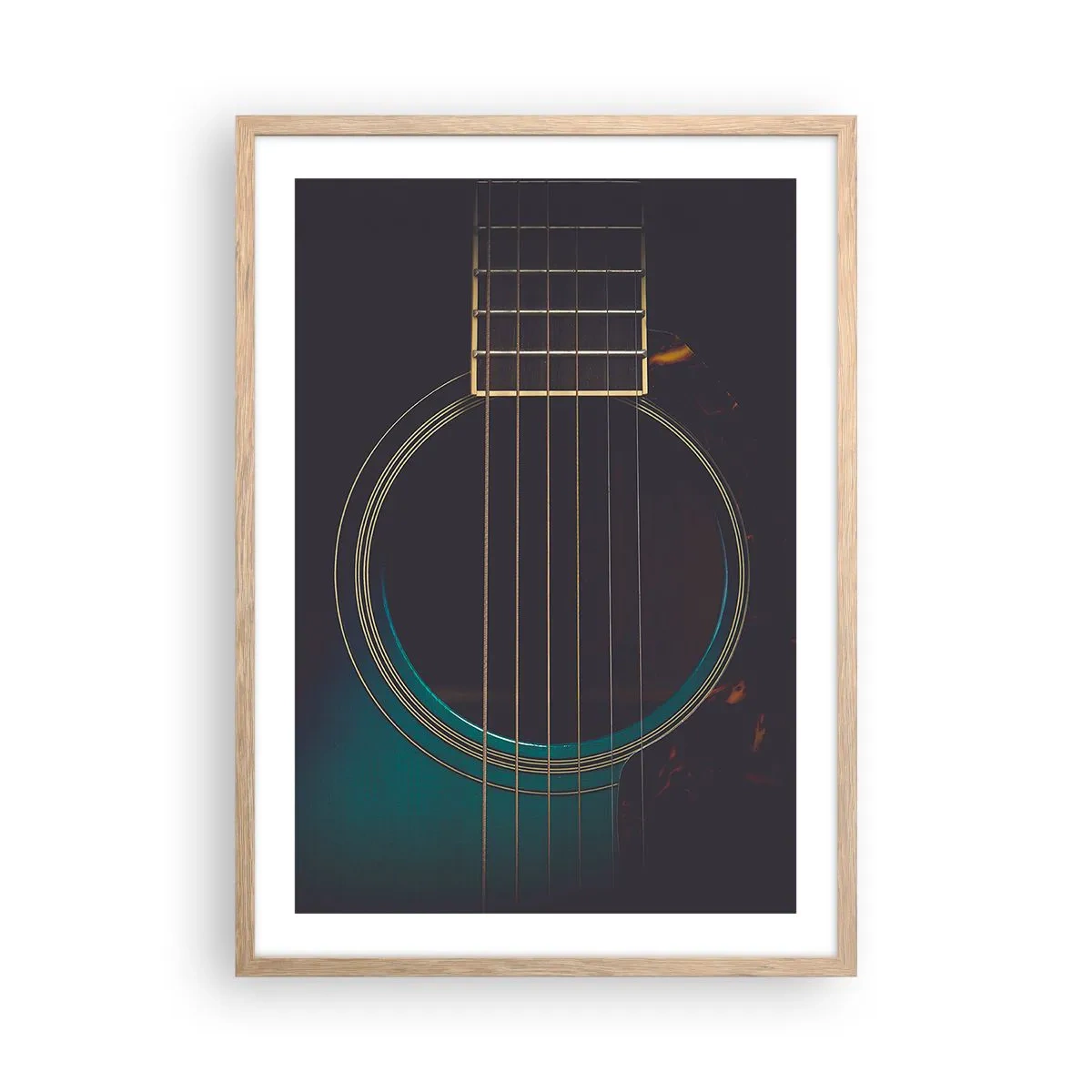 Een poster in een licht eiken lijst - Nog even voordat het klinkt - 50x70 cm