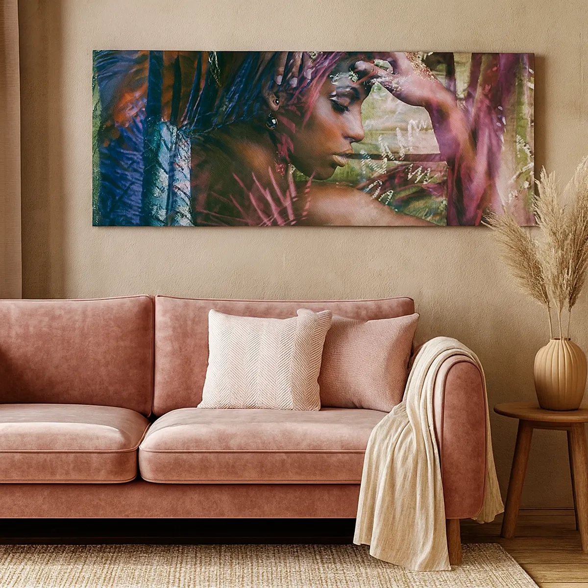 Schilderen op canvas - Moeder Natuur in de jungle - 30x30 cm