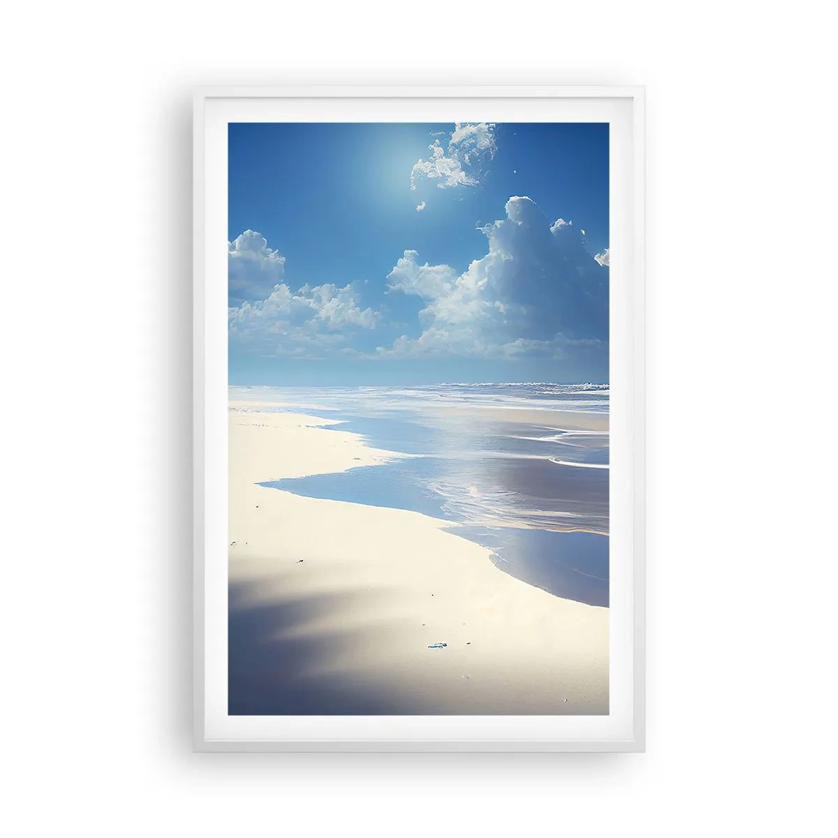 Poster in een witte lijst - Paradijselijke vakantie - 61x91 cm