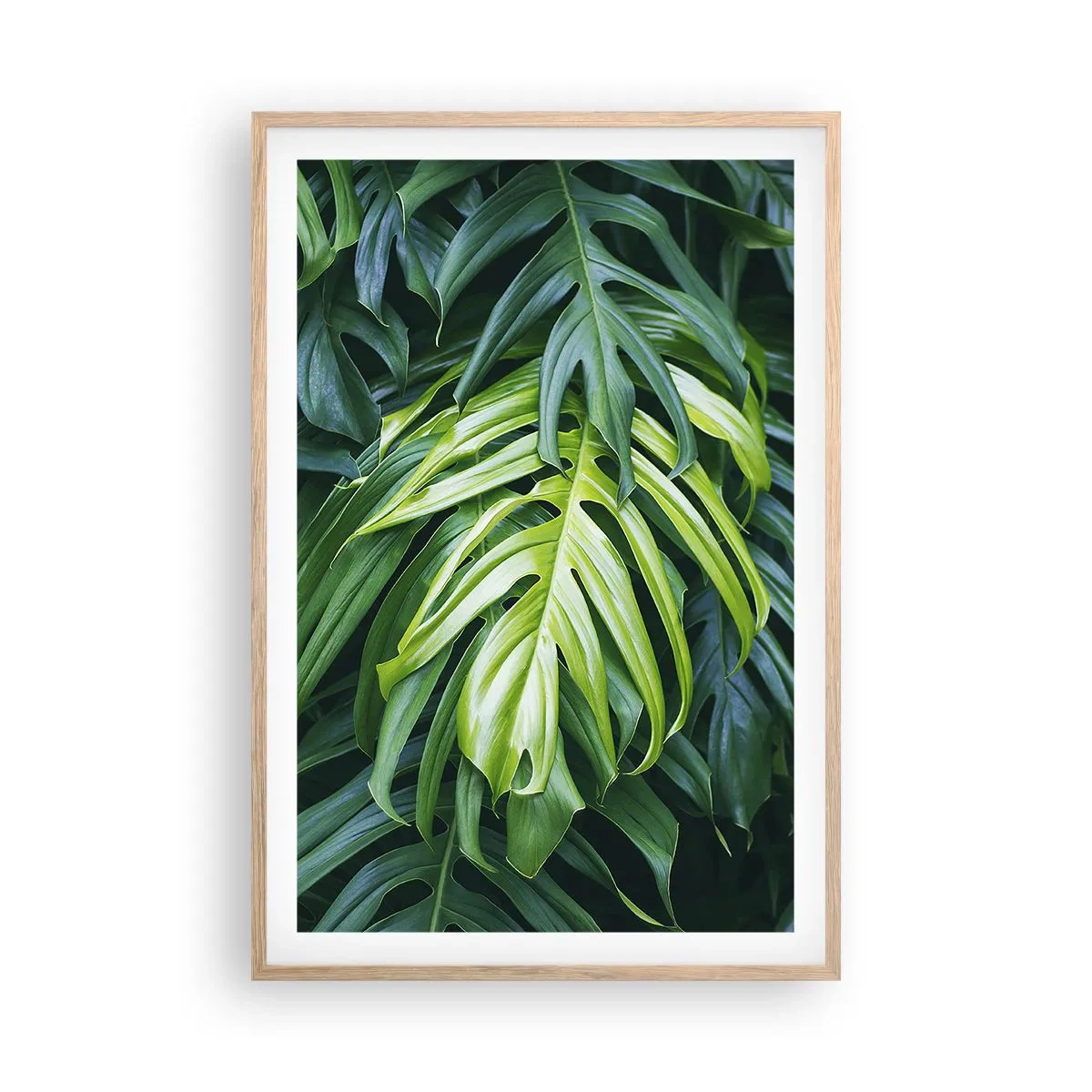 Een poster in een licht eiken lijst - Dompel jezelf onder in de frisheid - 61x91 cm