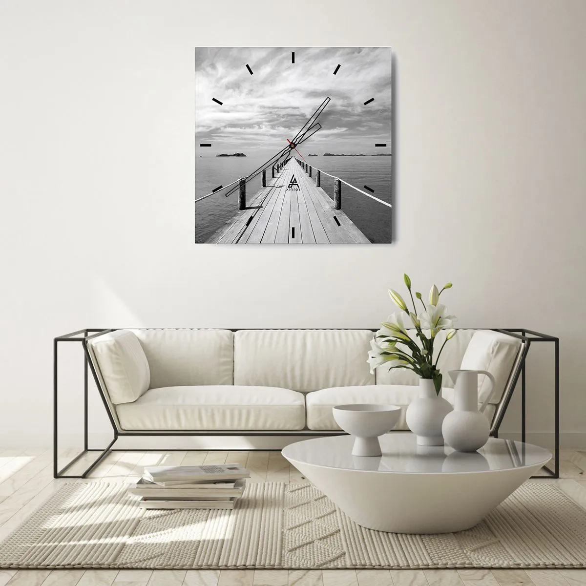Wandklok - Klok - Of misschien een reis... - 30x30 cm