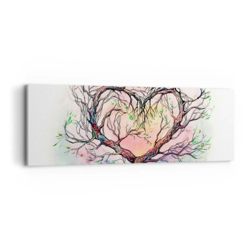 Schilderen op canvas - Samen tegen de stormen - 90x30 cm