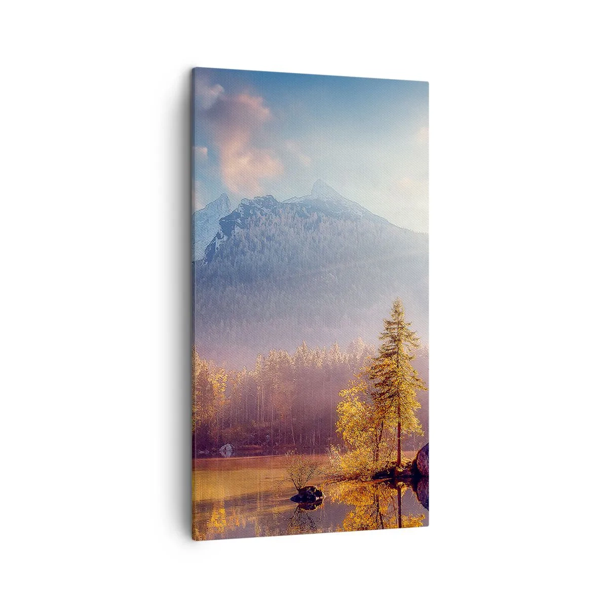 Schilderen op canvas - In bergen en dalen - 45x80 cm