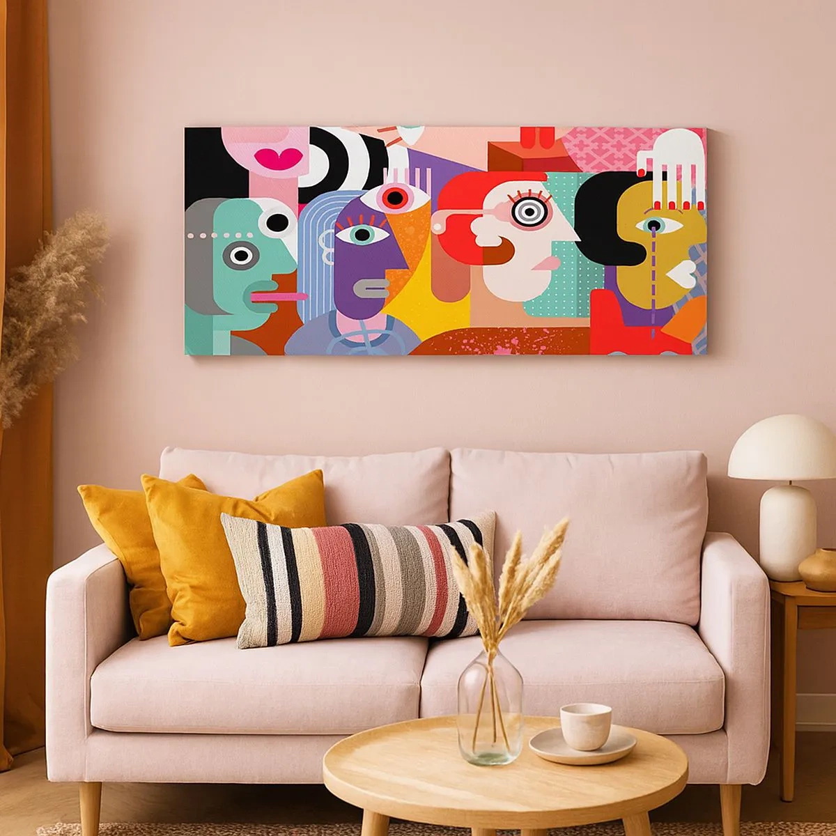 Schilderen op canvas - Wij zijn van de heer Picasso - 100x40 cm