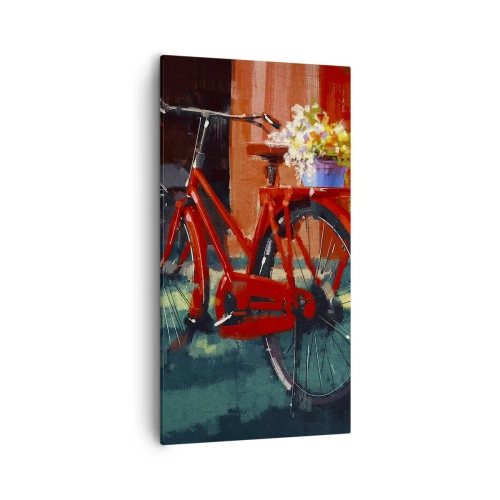 Schilderen op canvas - Ik wil met mijn fiets rijden - 55x100 cm