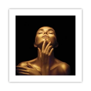 Poster - Als gouden zijde - 40x40 cm