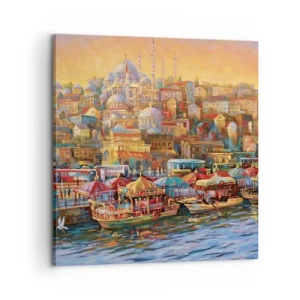 Schilderen op canvas - Istanboel verhaal - 60x60 cm
