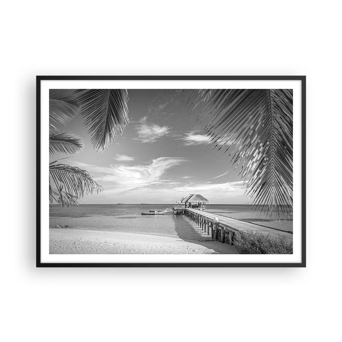 Poster in een zwarte lijst - Herinnering of droom? - 100x70 cm