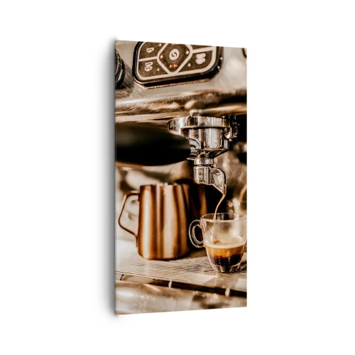 Schilderen op canvas - Koffie gloed - 65x120 cm