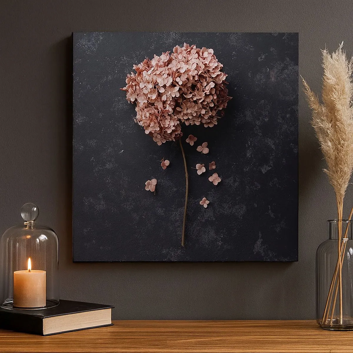 Schilderen op canvas - Een echt romantisch teken - 30x30 cm