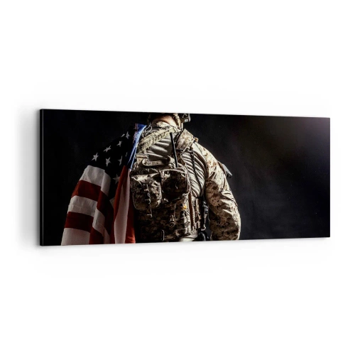 Schilderen op canvas - Dat is waarom - 100x40 cm