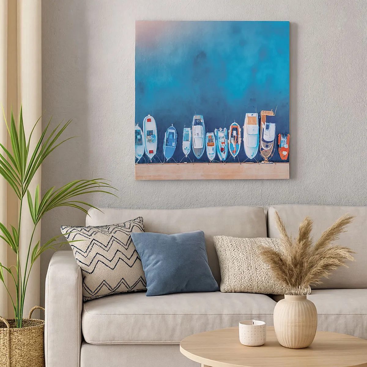 Schilderen op canvas - In één rij - 30x30 cm