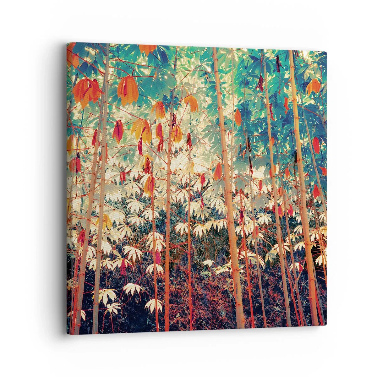 Schilderen op canvas - Het geheime leven van de bladeren - 30x30 cm