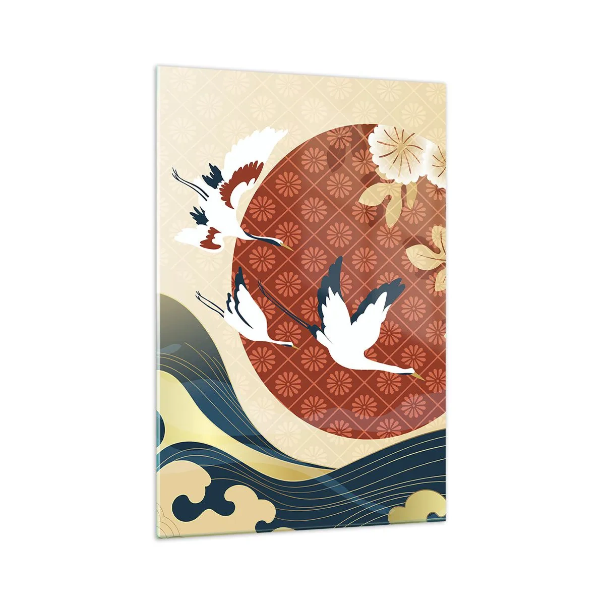 Schilderen op glas - Japans sprookje - 70x100 cm