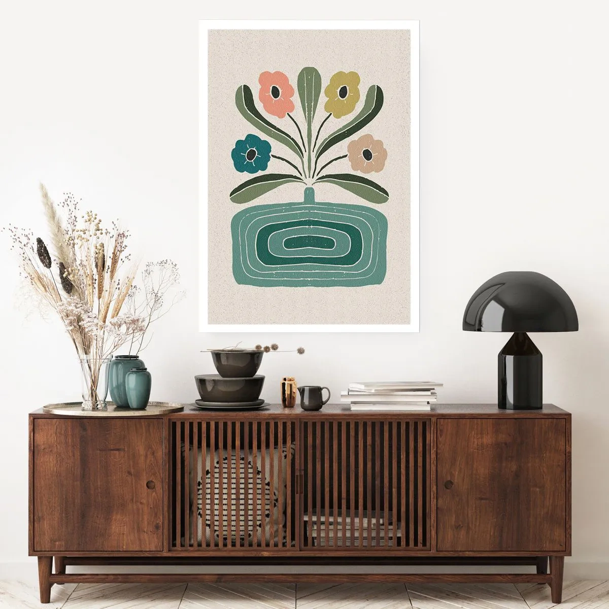 Poster - Symmetrisch boeket - 40x50 cm