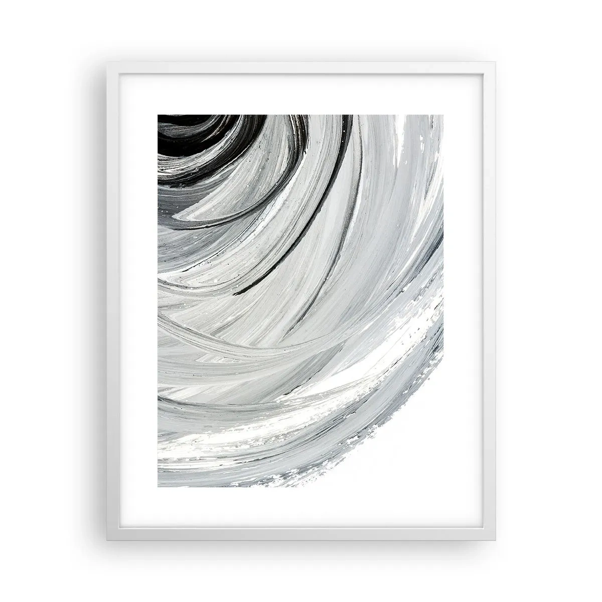 Poster in een witte lijst - Orbitale samenstelling - 40x50 cm