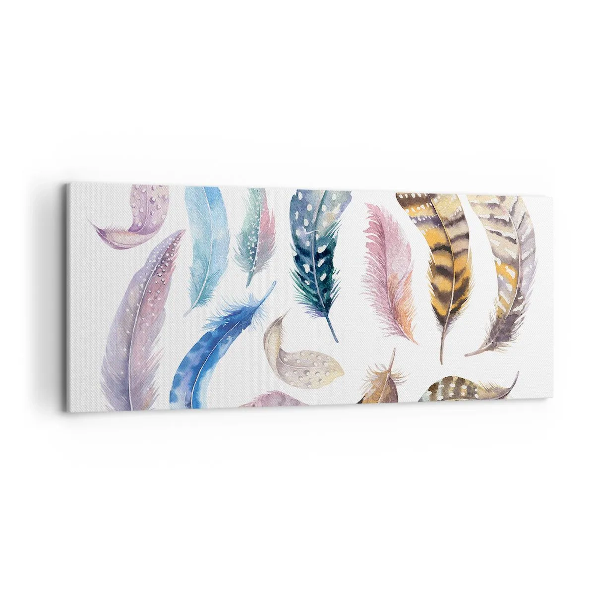 Schilderen op canvas - Licht, bont en veelkleurig - 100x40 cm