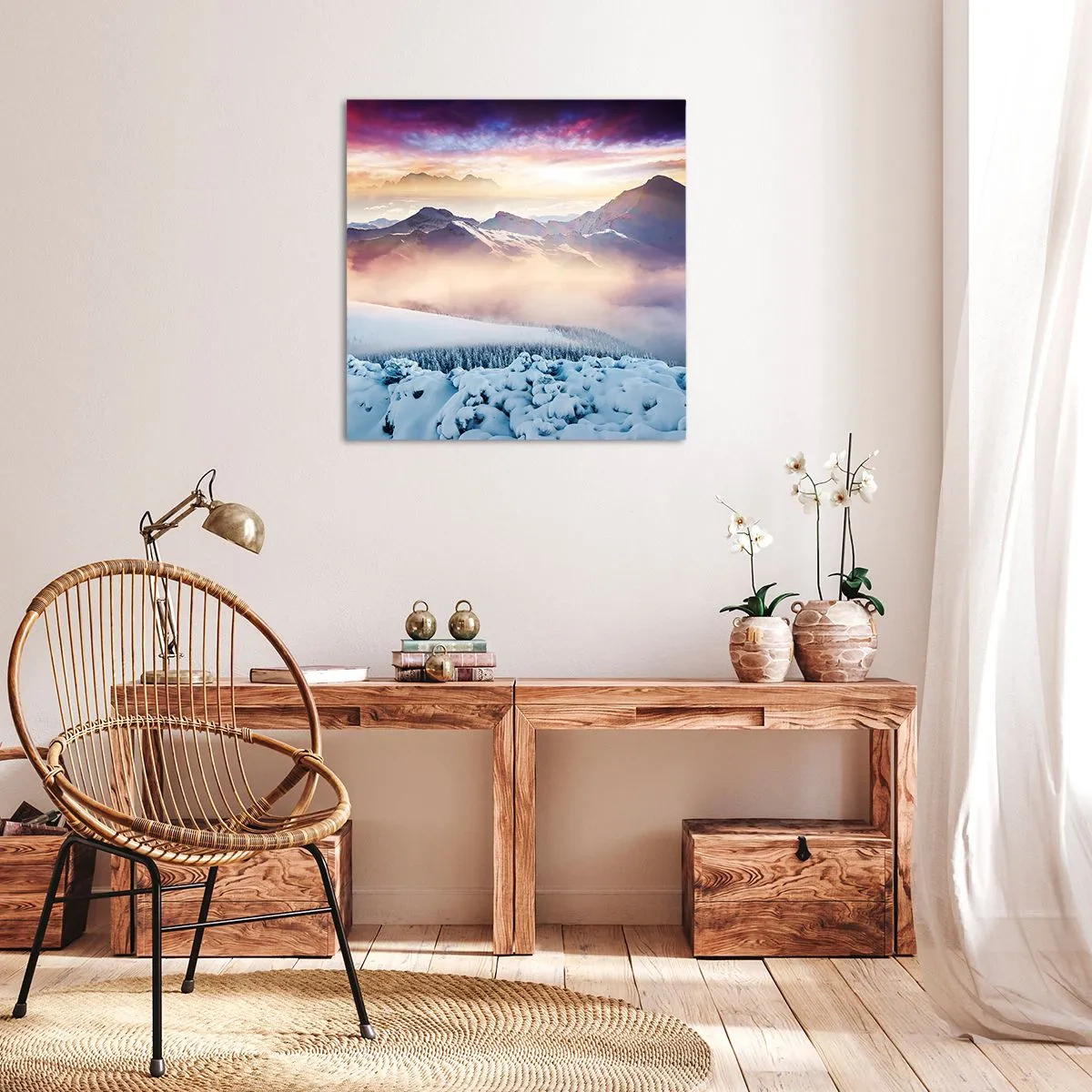 Schilderen op canvas - De kracht en puurheid van de natuur - 60x60 cm