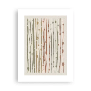 Poster - Muzieknotatie van kleuren - 30x40 cm