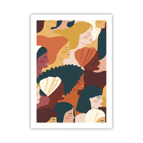 Poster - Alleen vrouwelijkheid - 50x70 cm