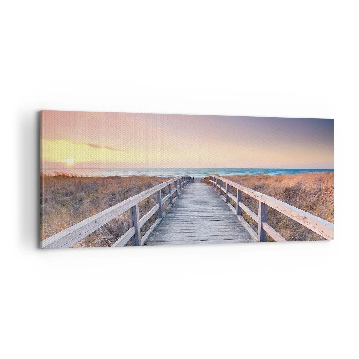 Schilderen op canvas - Baltische avond aurora - 100x40 cm