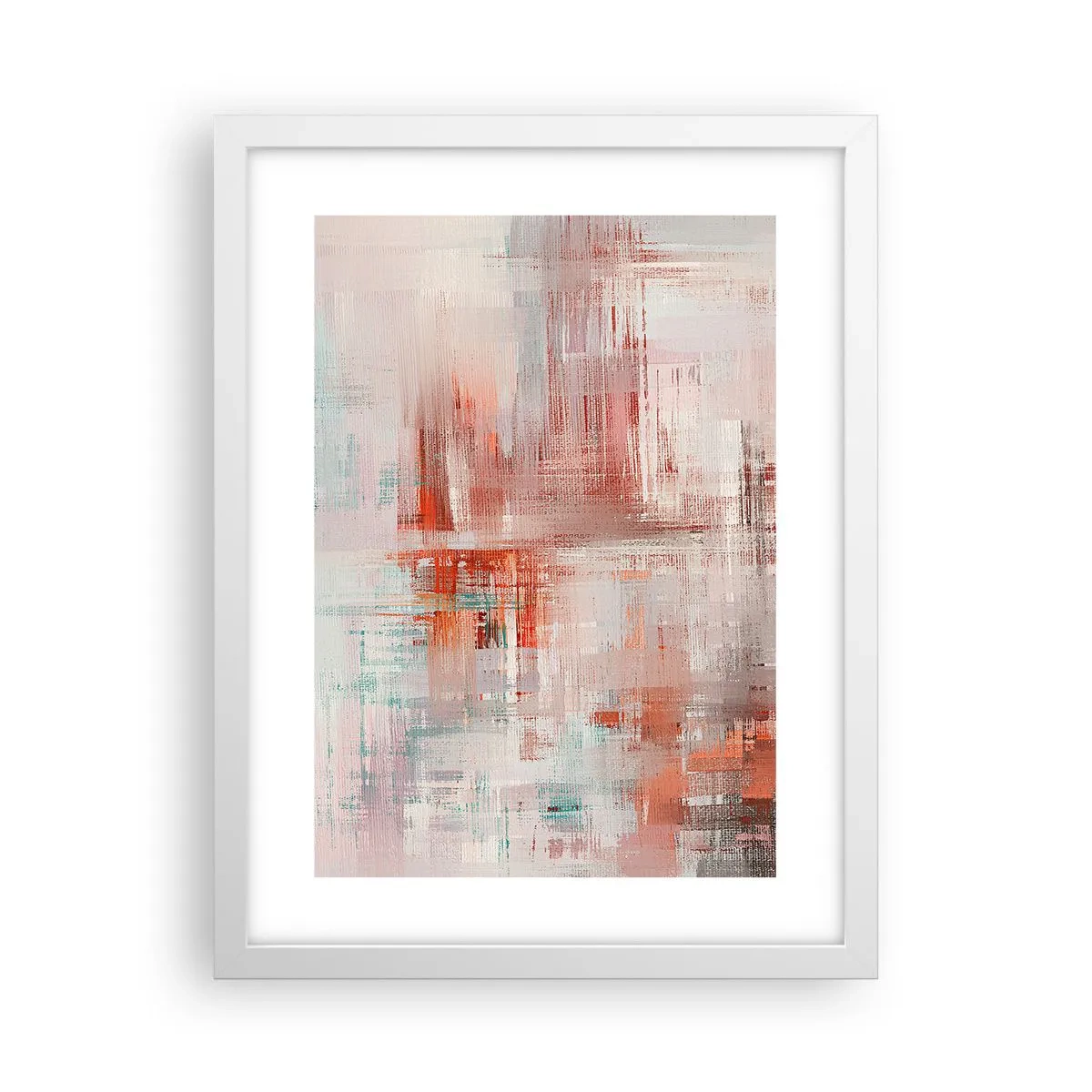 Poster in een witte lijst - Vaag. Maar roze - 30x40 cm