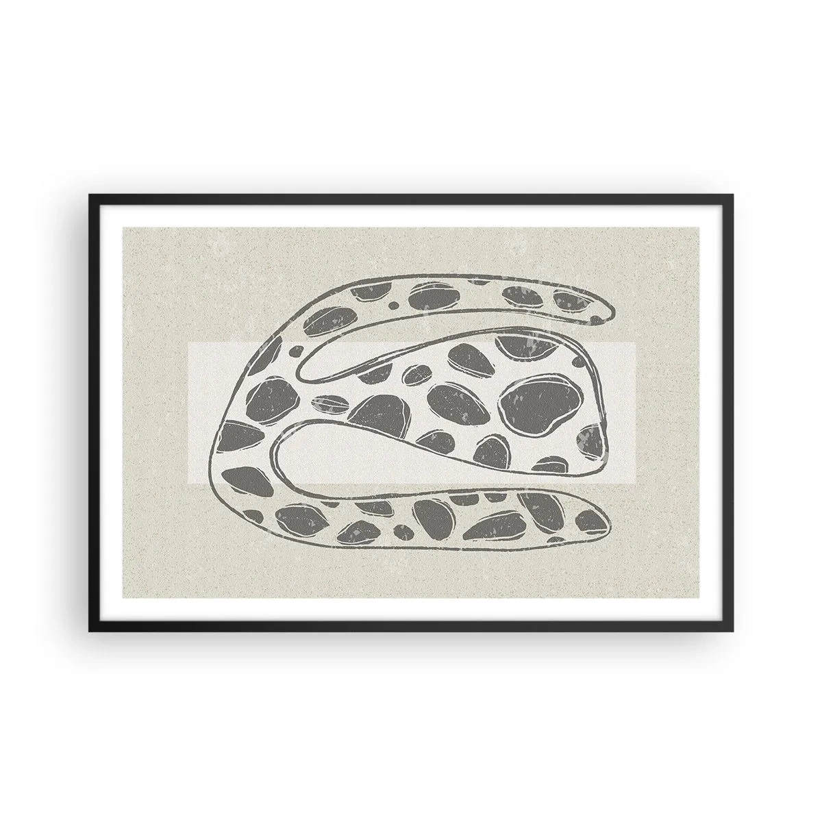 Poster in een zwarte lijst - Een vreemd wezen - 91x61 cm