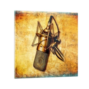 Schilderen op glas - De gouden jaren van radio - 30x30 cm