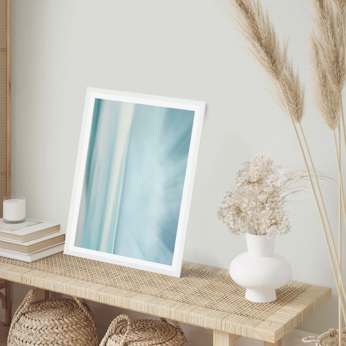 Poster in een witte lijst - Vrede tot aan de horizon - 30x40 cm