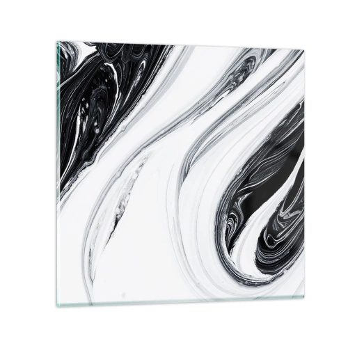 Schilderen op glas - Een combinatie van tegenstellingen - 30x30 cm