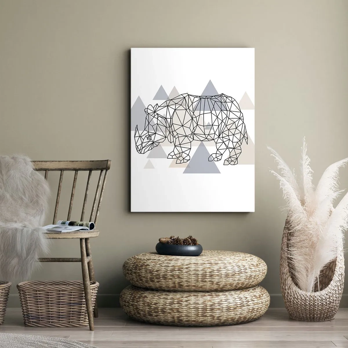 Schilderen op canvas - Structuur van kracht - 55x100 cm