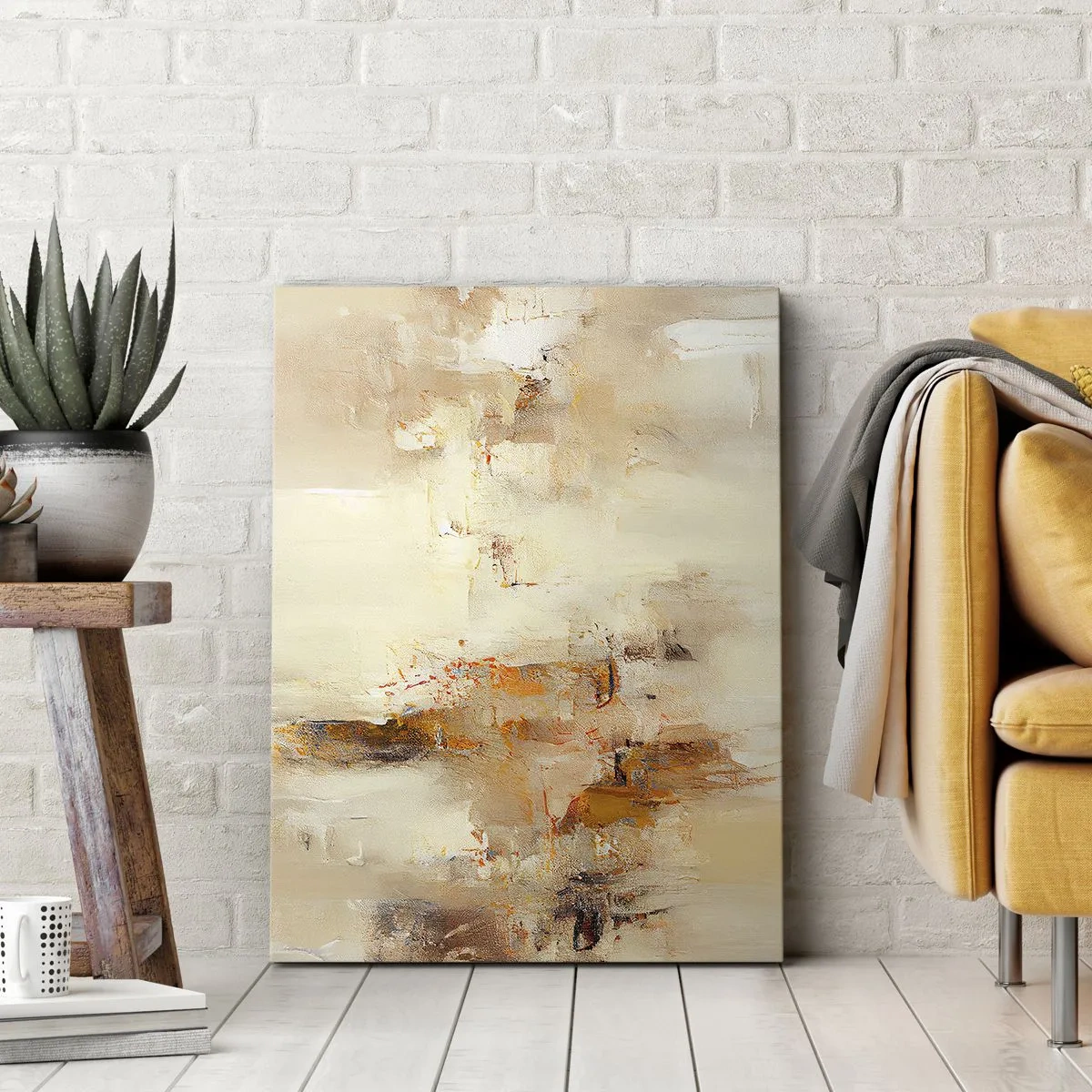 Schilderen op canvas - Ziel van Amber - 55x100 cm