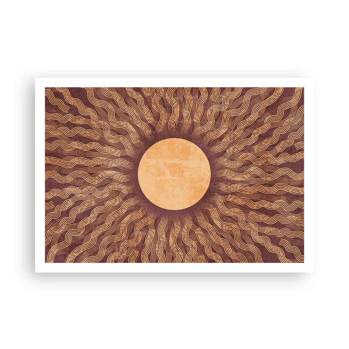 Poster - Zon icoon - 100x70 cm