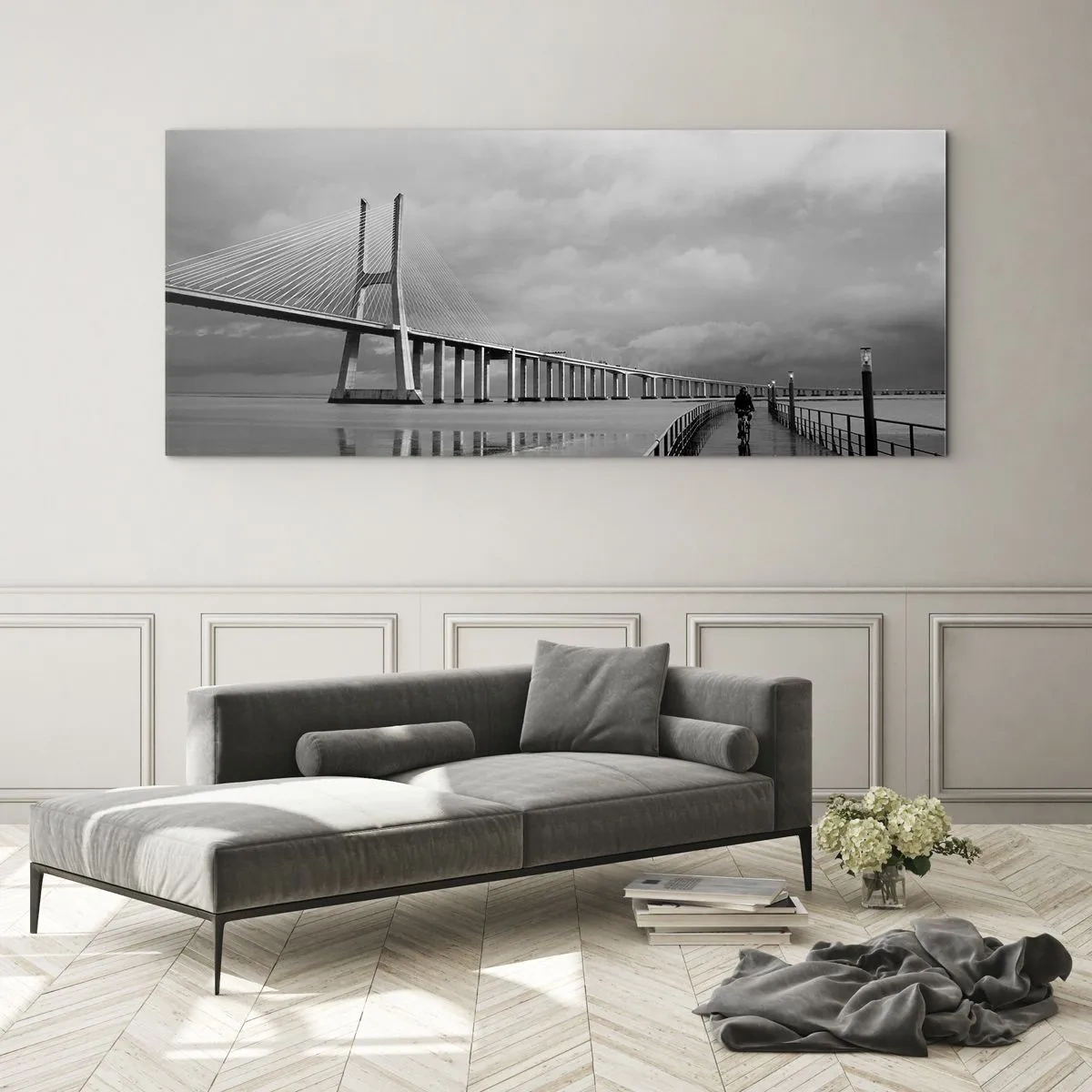 Schilderen op glas - Gun iedereen wat hij verdient. - 120x50 cm