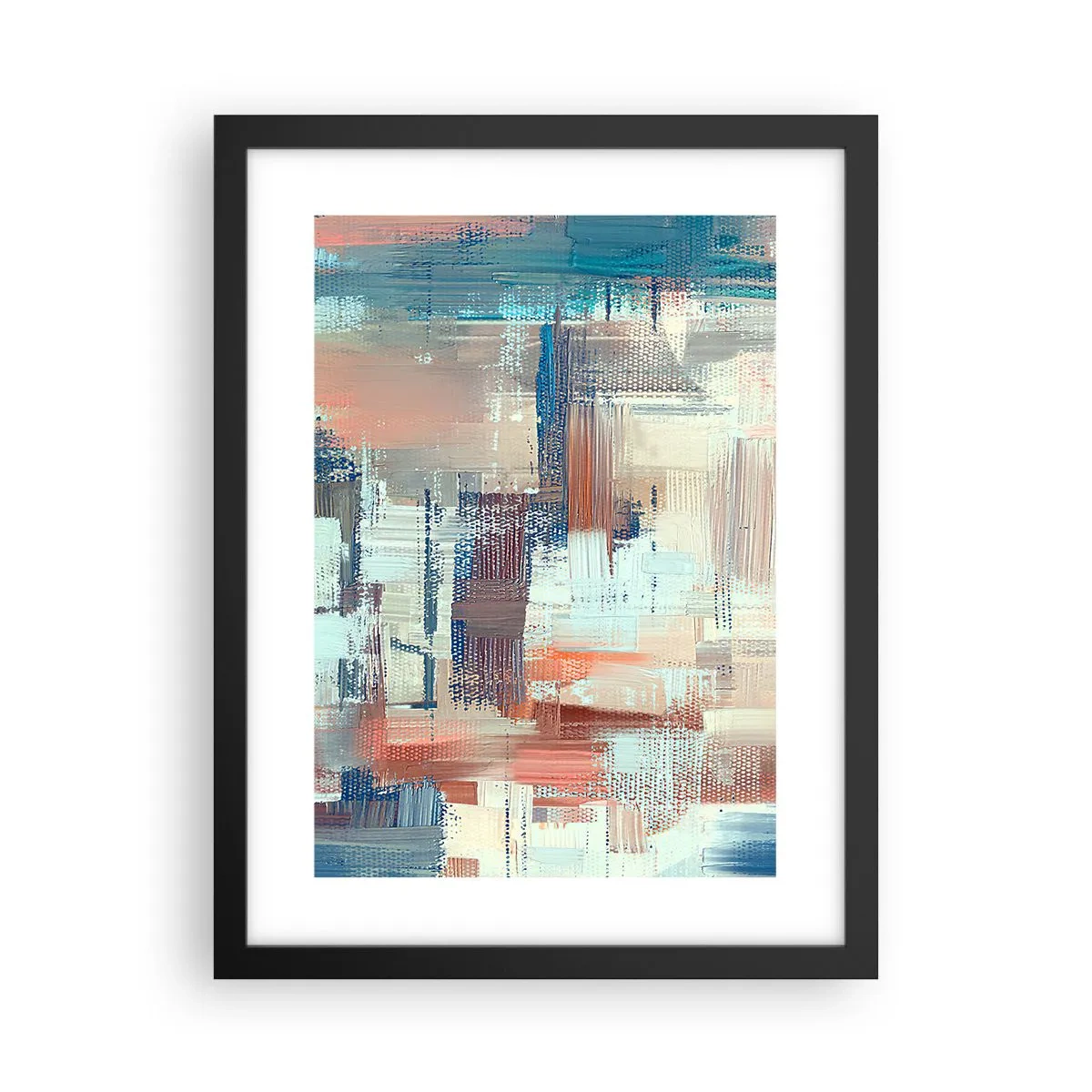 Poster in een zwarte lijst - Het licht bereiken - 30x40 cm