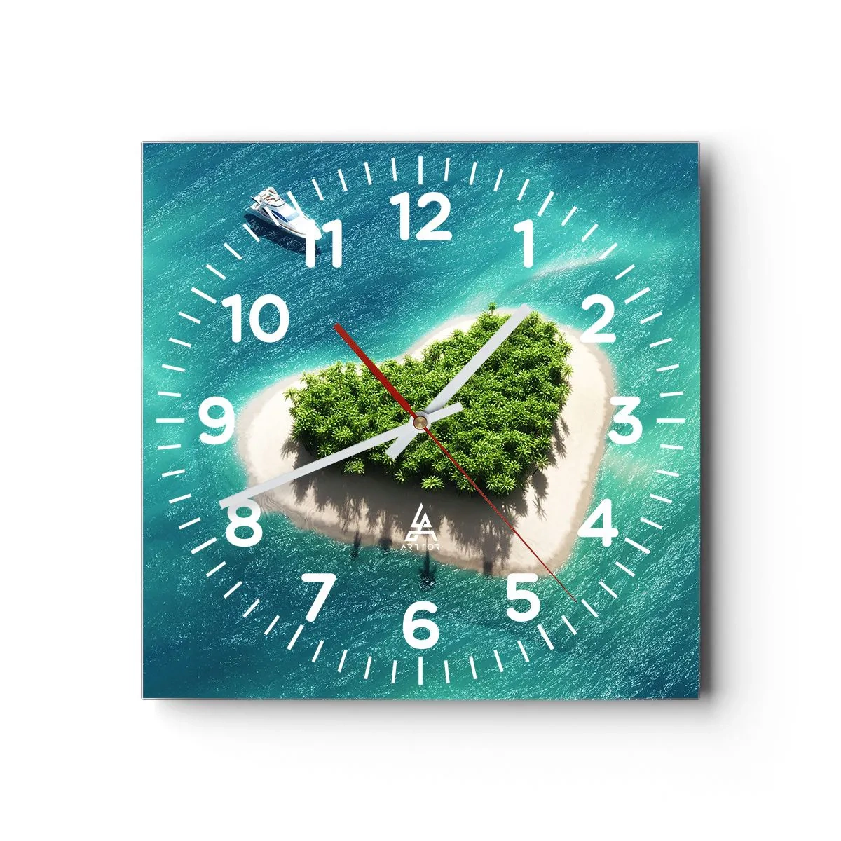 Wandklok - Klok - Ik hou van de zomer - 40x40 cm