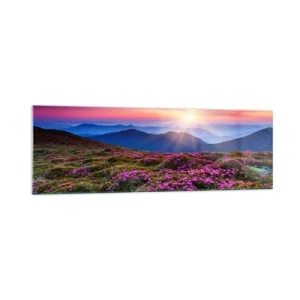 Schilderen op glas - Kruiden roken naar verse trossen van de velden - 160x50 cm