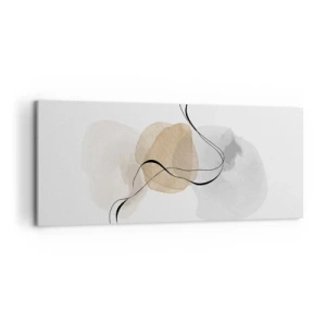 Schilderen op canvas - Lucht kralen - 120x50 cm