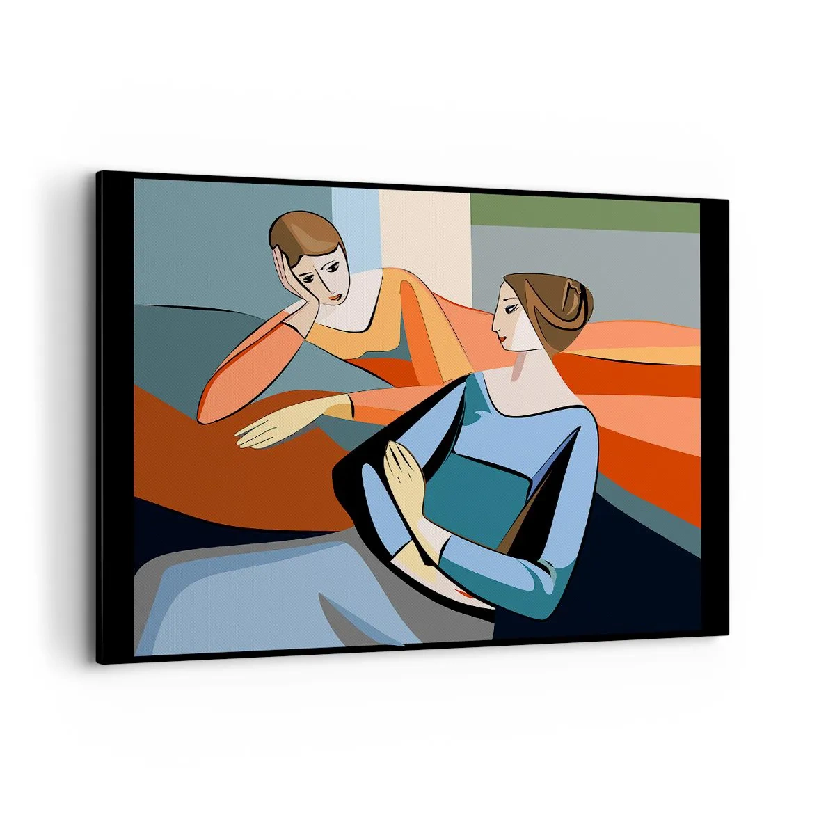 Schilderen op canvas - Een moment van vertrouwen - 100x70 cm