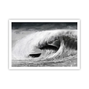 Poster - De woede van de oceaan - 100x70 cm