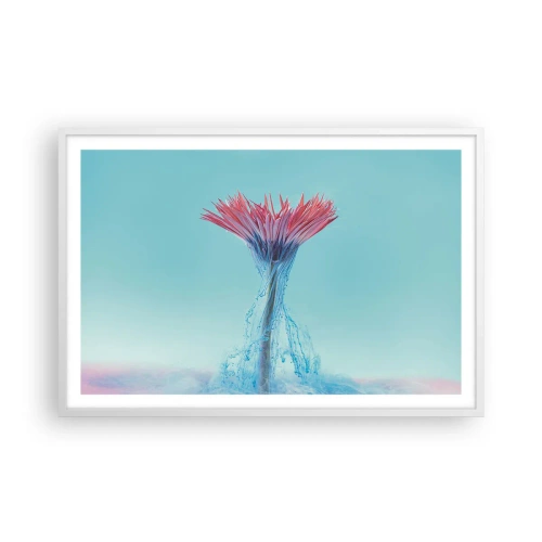 Poster in een witte lijst - In een verkwikkende omhelzing - 91x61 cm