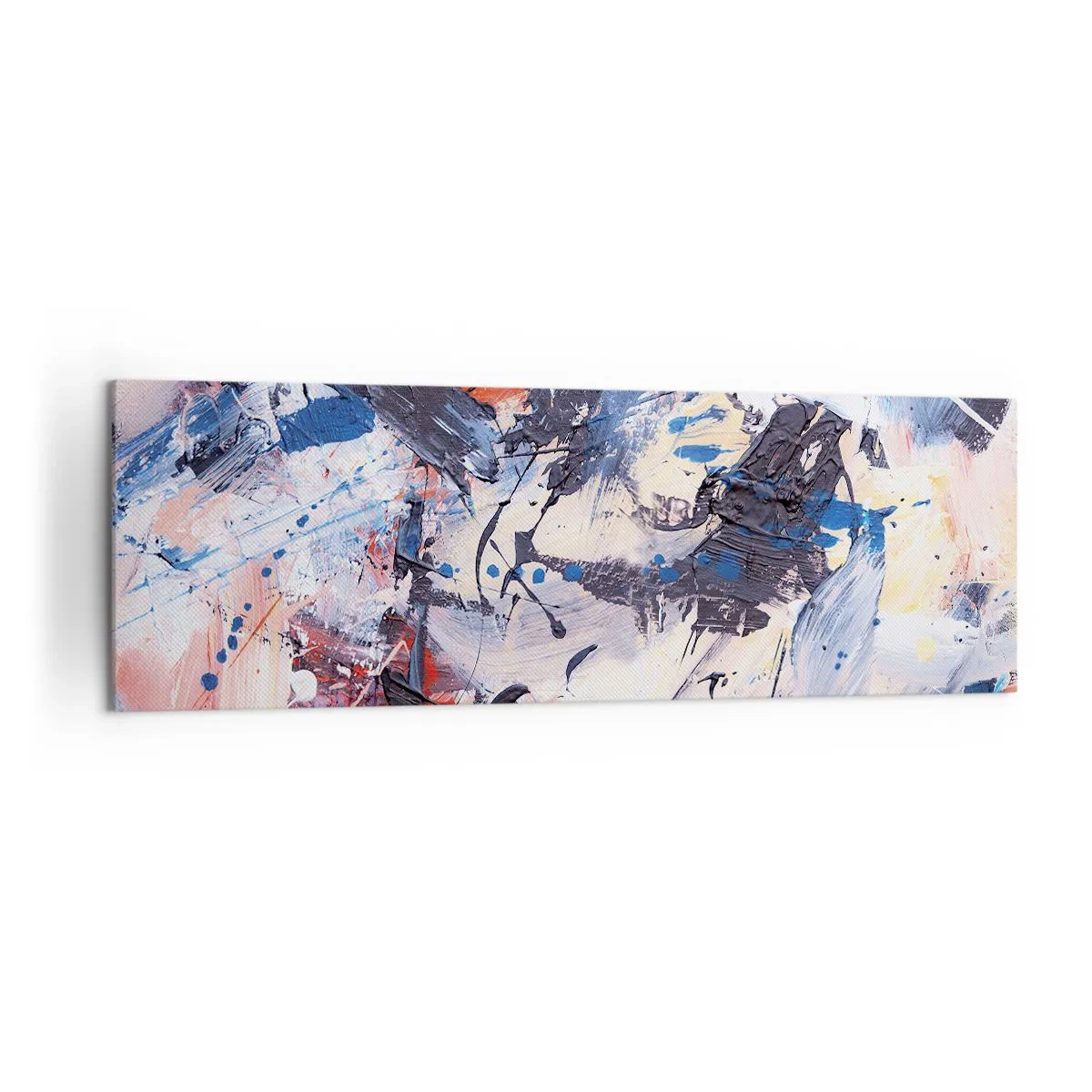 Schilderen op canvas - Gekke dans van abstractie - 160x50 cm
