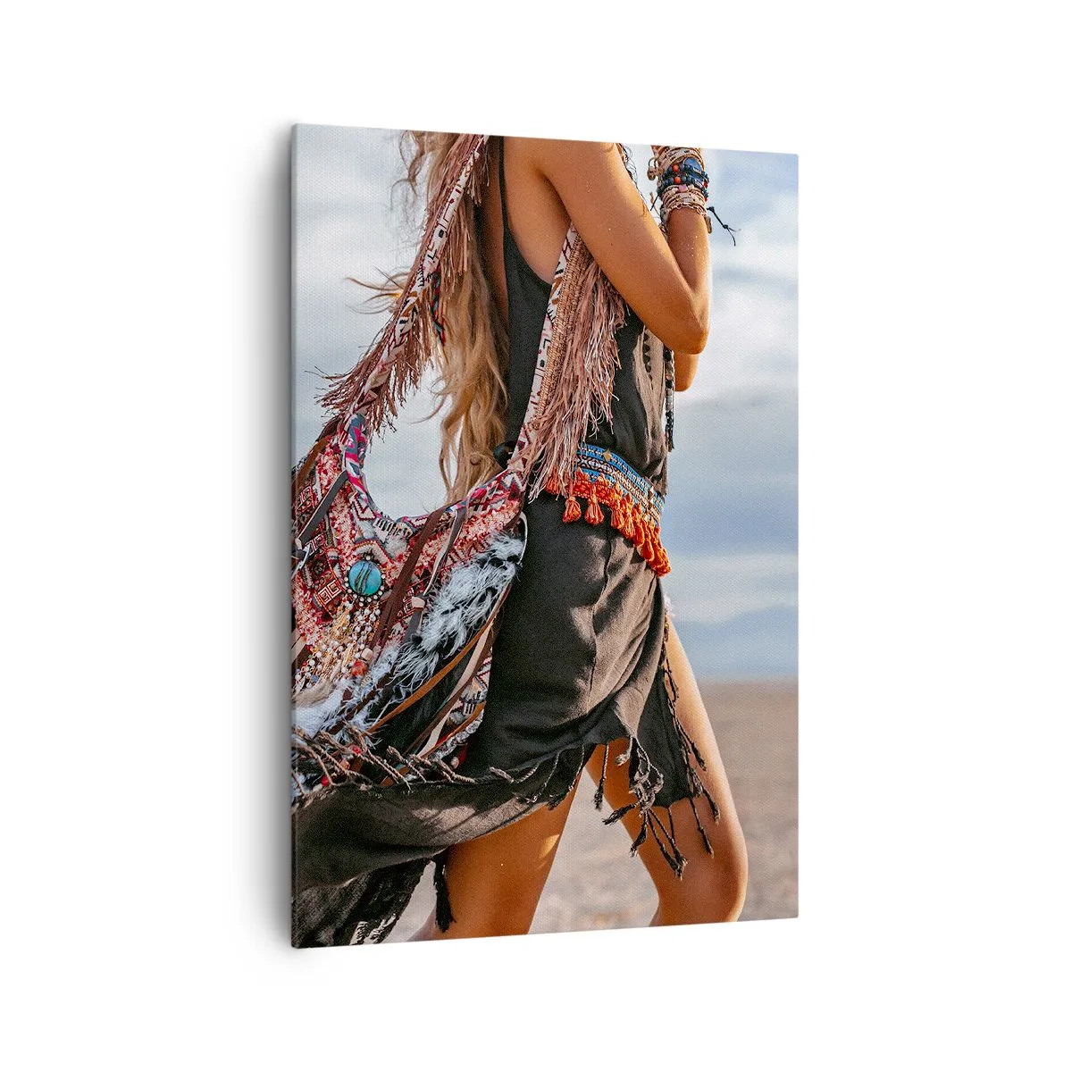 Schilderen op canvas - Het meisje van de sjamaan - 70x100 cm