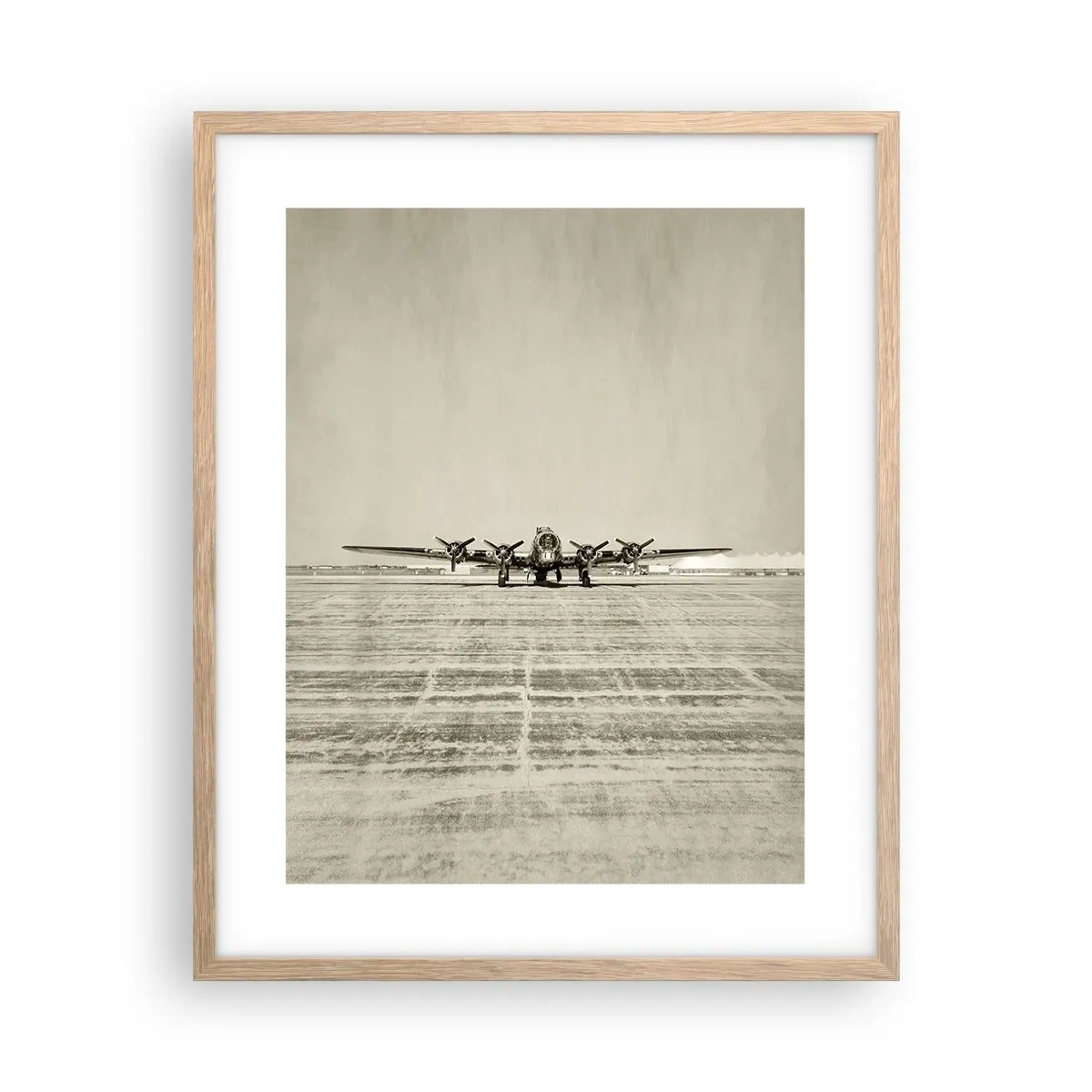 Een poster in een licht eiken lijst - Zoals altijd klaar - 40x50 cm