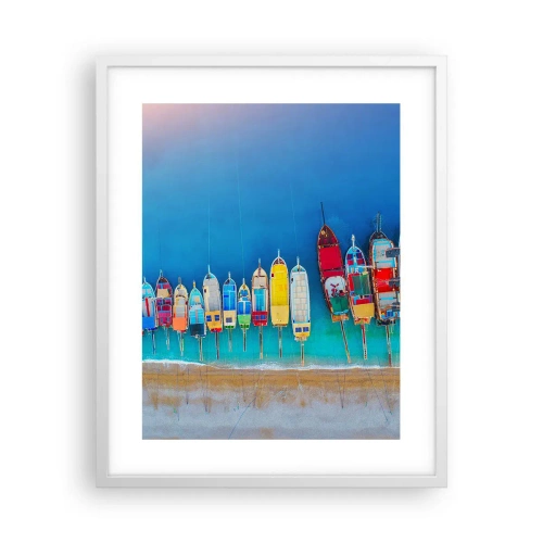 Poster in een witte lijst - Vanuit vogelperspectief - 40x50 cm