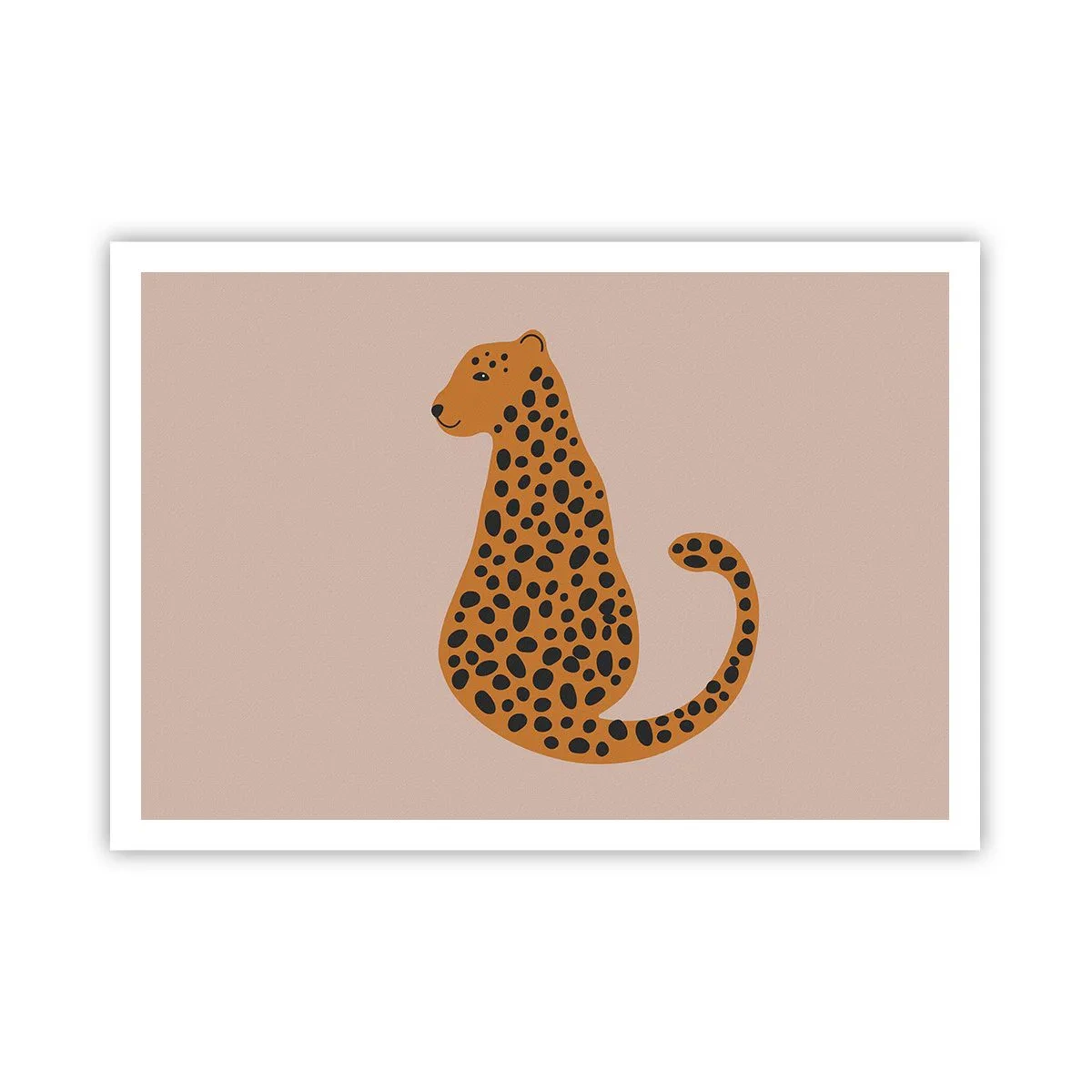 Poster - Luipaardprint is een modieus print - 100x70 cm